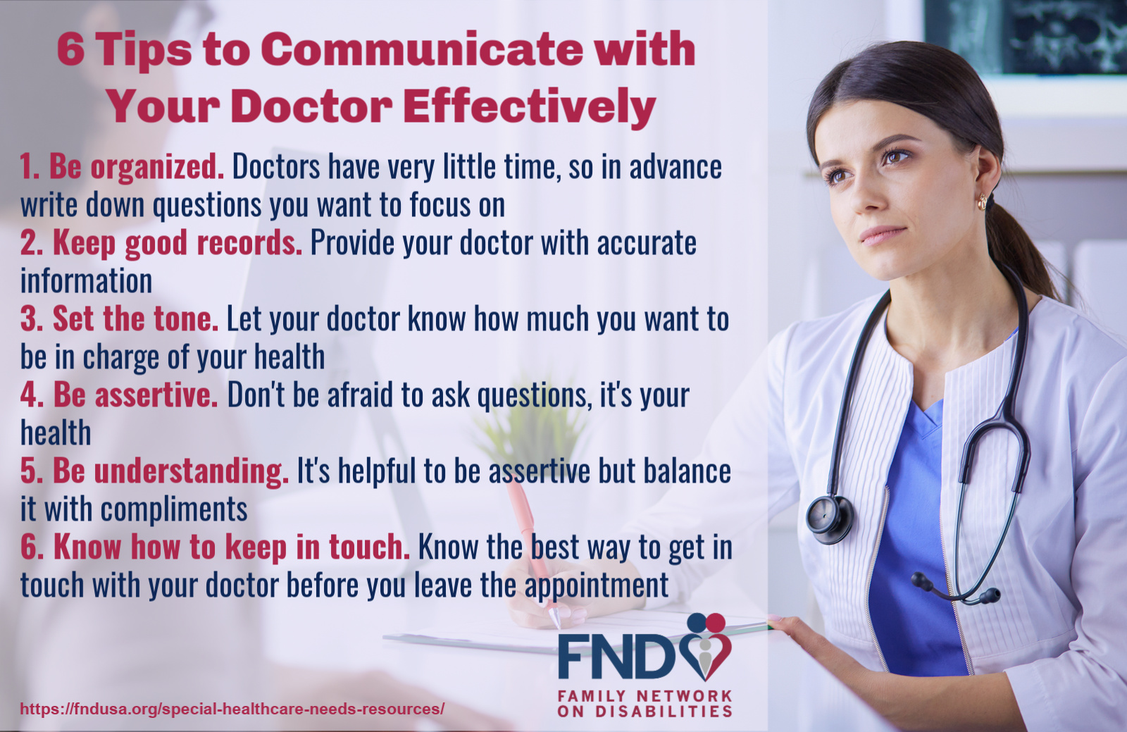 Doctor s Appointment Tips Family Network On Disabilities