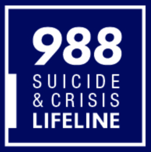 988 Suicide & Crisis Lifeline Logo English