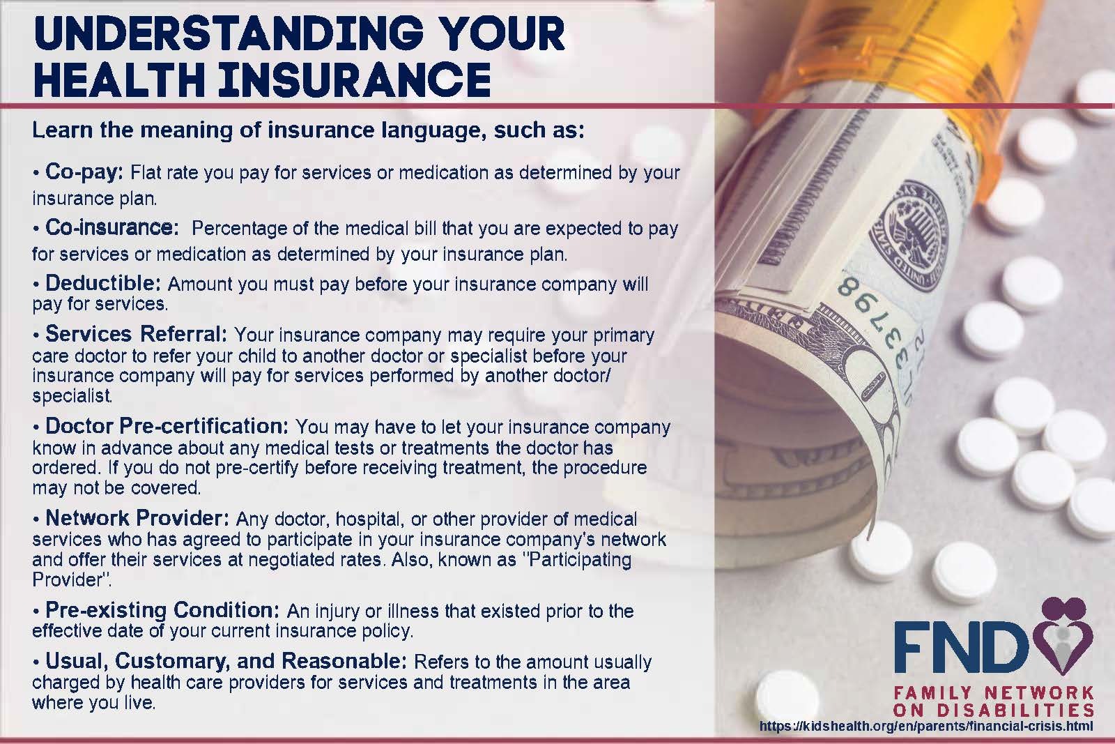 Understanding Health Insurance Family Network On Disabilities