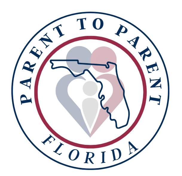 Logo for the Parent to Parent of Florida a program of FND.